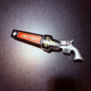 Revolver Brewing Blood & Honey beer tap handle Texas wood collector